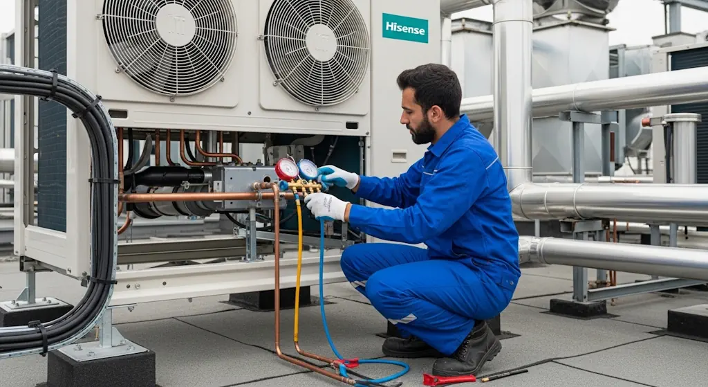 رایج‌ترین مشکلات VRF هایسنس و علائم خرابی​