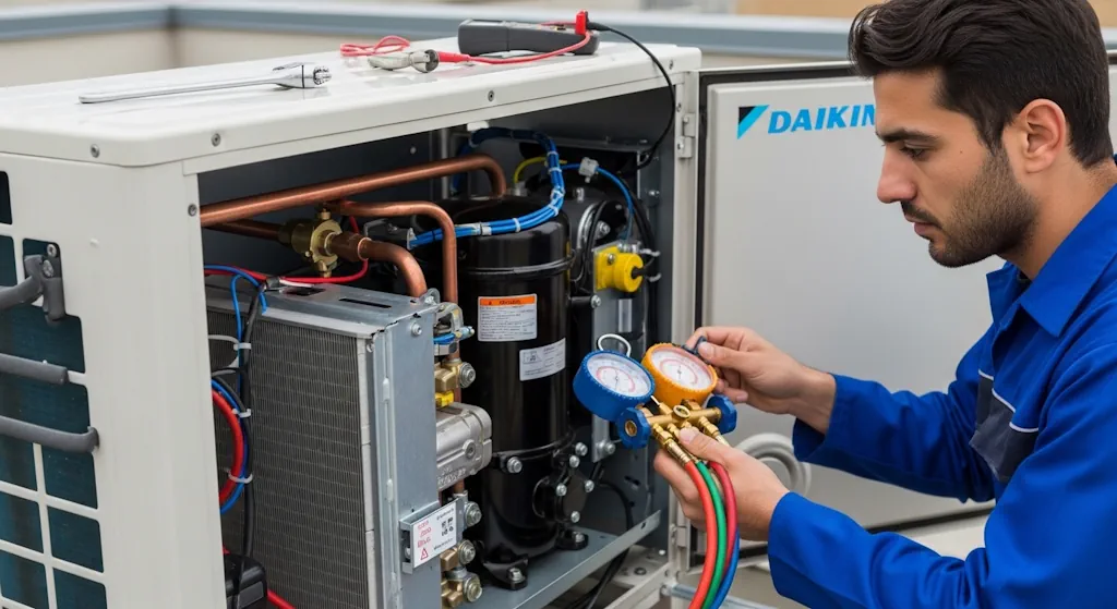 مراحل عیب‌یابی و تعمیر VRF دایکین در کرج​