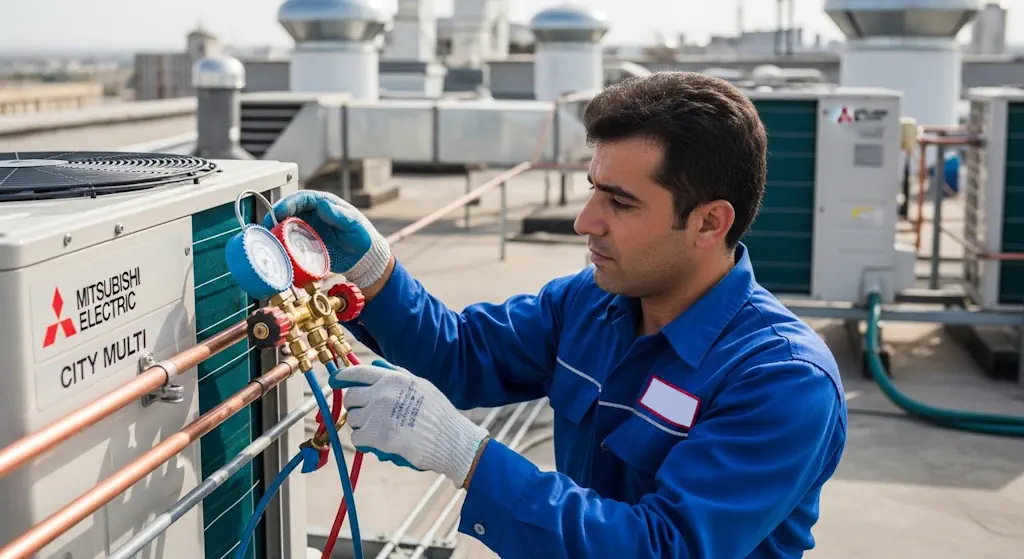 ایرادات متداول VRF میتسوبیشی در کرج و نقش تعمیرکار متخصص​