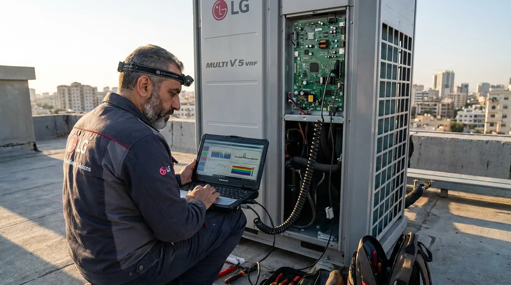 تعمیر مولتی وی ال جی و سیستم وی آر اف (VRF) ال جی